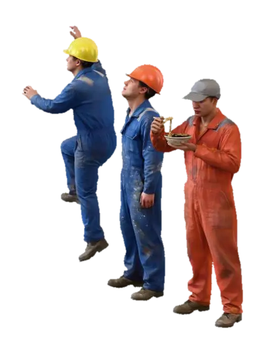 Three Deck Mates - Chinese 3D model, vytvořený pomocí AI