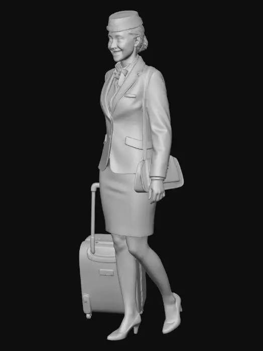 3D model for Flight Attendant