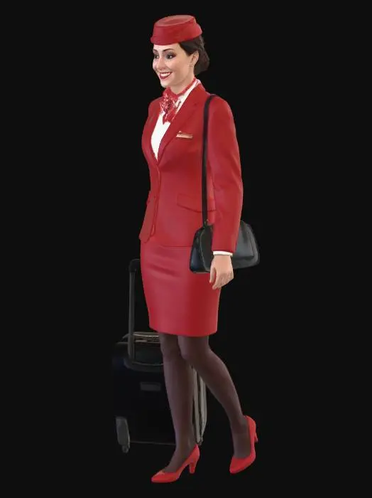 3D model for Flight Attendant