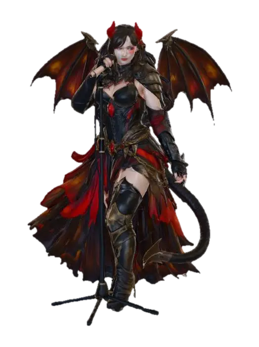 Infernal Symphony 3D model, vytvořený pomocí AI