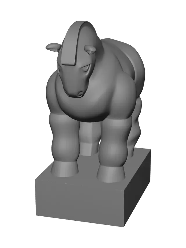 3D model for Ornate Fat Horse