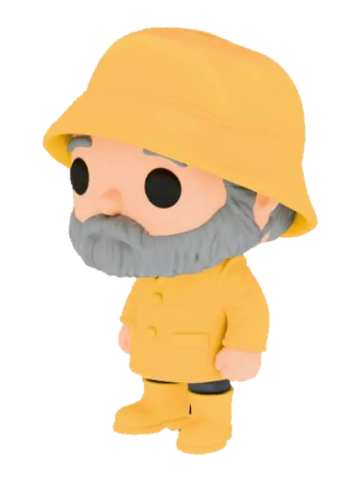 Modello 3D Rainy Day Figure - Blockhead, generato dall’IA