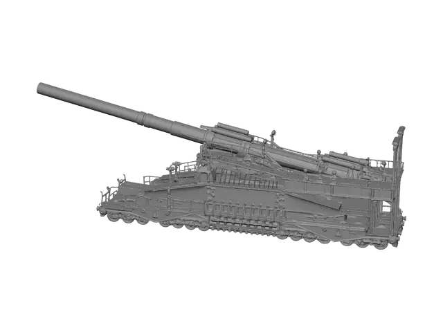 3D model for Gustav Gun
