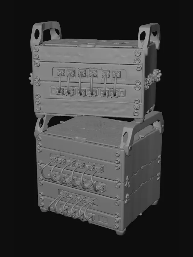 3D model for Stacked Patch Panels