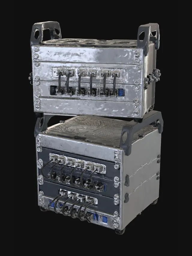 3D model for Stacked Patch Panels