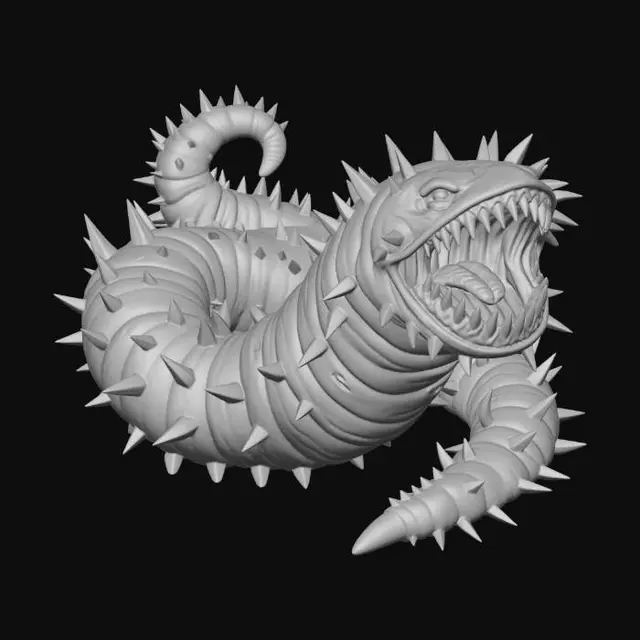 3D model for Spinejaw Wyrm