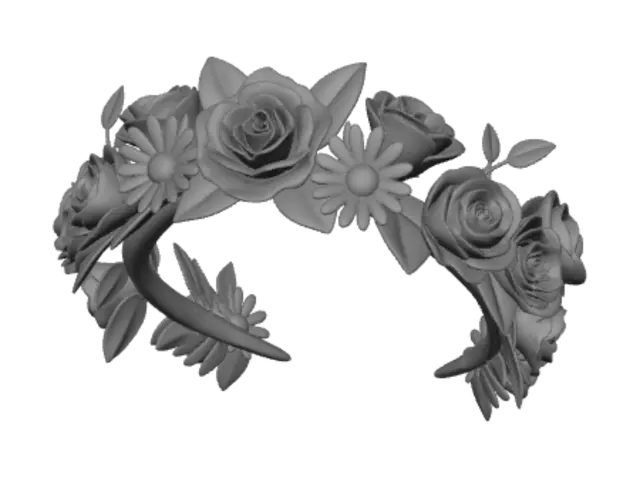 3D model for Pastel Paper Flower Garland