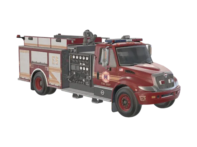 Engine 5 3D model, AI generated