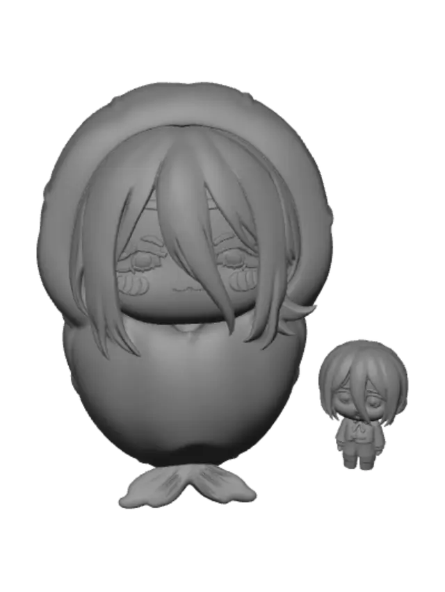 3D model for Orange Peel Mermaid