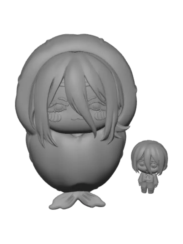 3D model for Orange Peel Mermaid