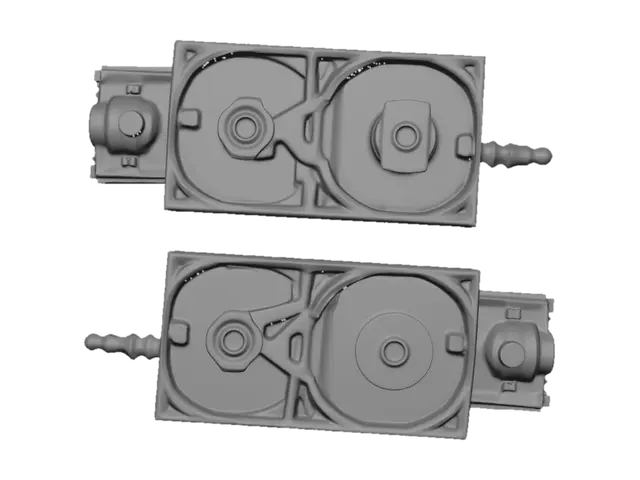 3D model for Transparent microfluidic pump cartridges