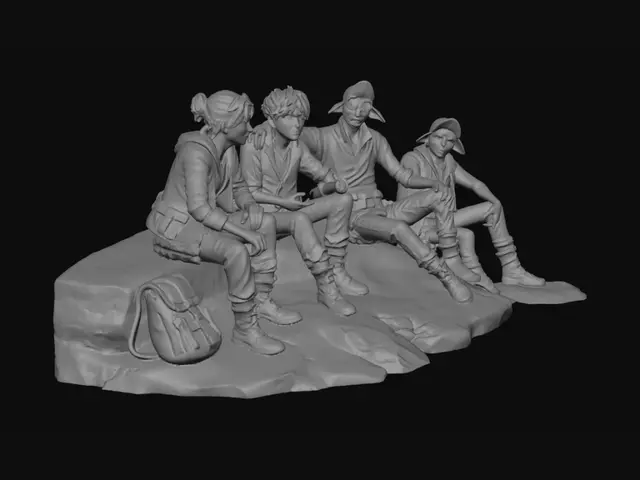 3D model for Sunrise Over the Desert Village
