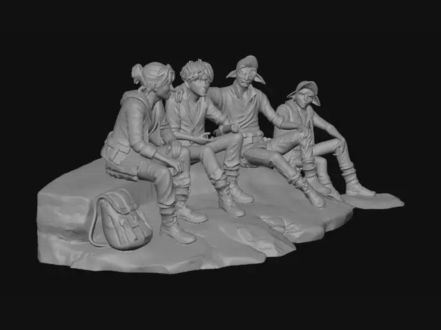 3D model for Sunrise Over the Desert Village