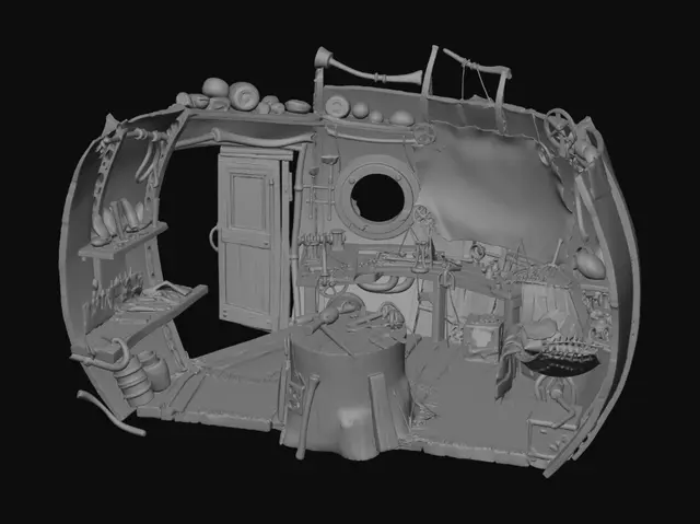 3D model for The Clockwork Maproom
