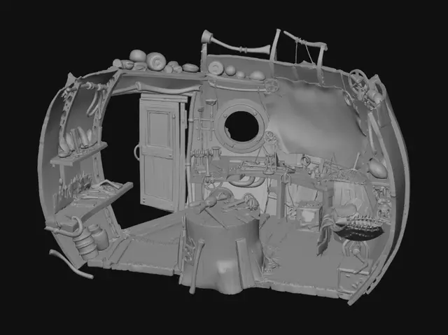 3D model for The Clockwork Maproom