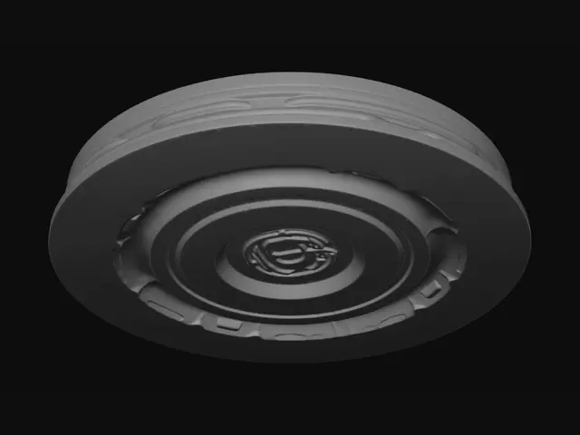 3D model for create a rounded base for an object that can be used in 3D printing to afix a figurine on