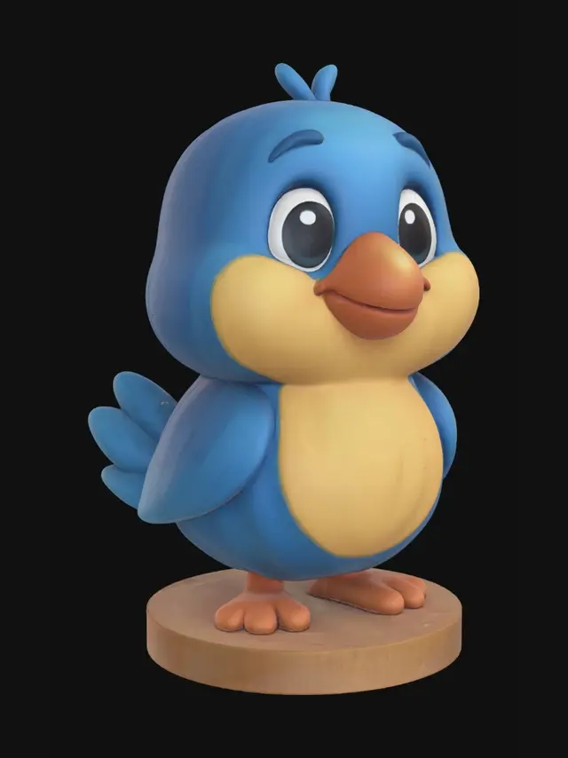 3D model for Blue Chirper