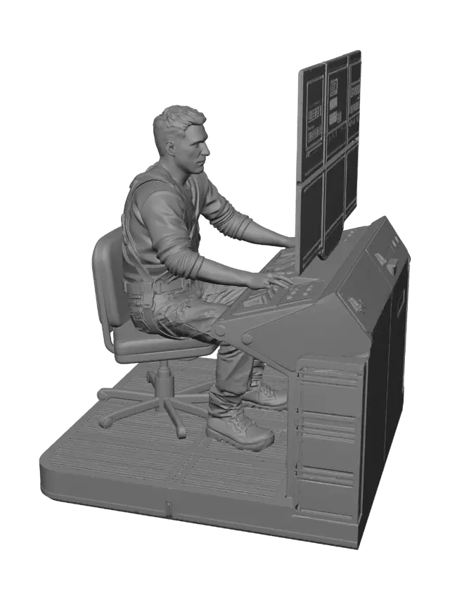 3D model for Holographic Command Console