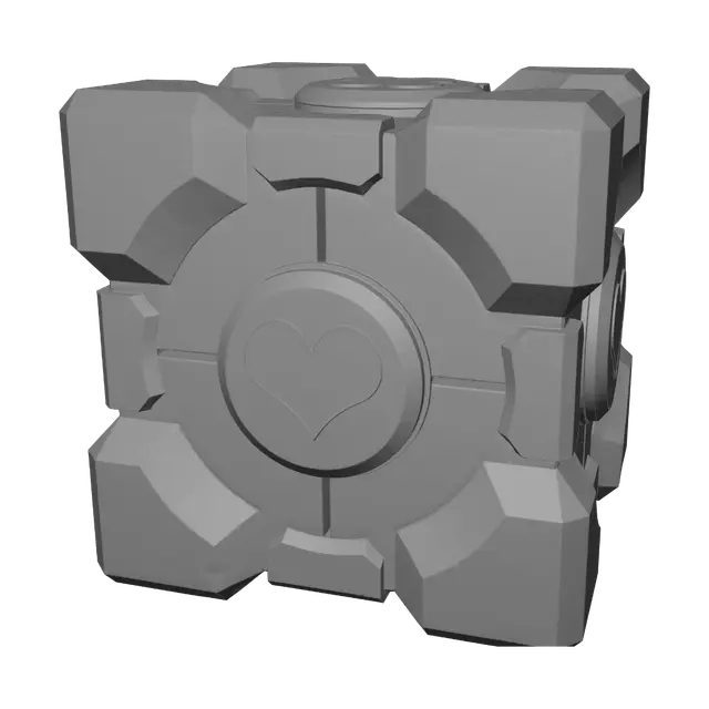 3D model for Heartbound Companion Cube