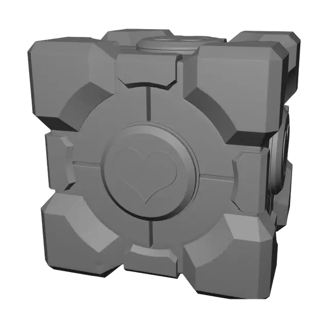 3D model for Heartbound Companion Cube