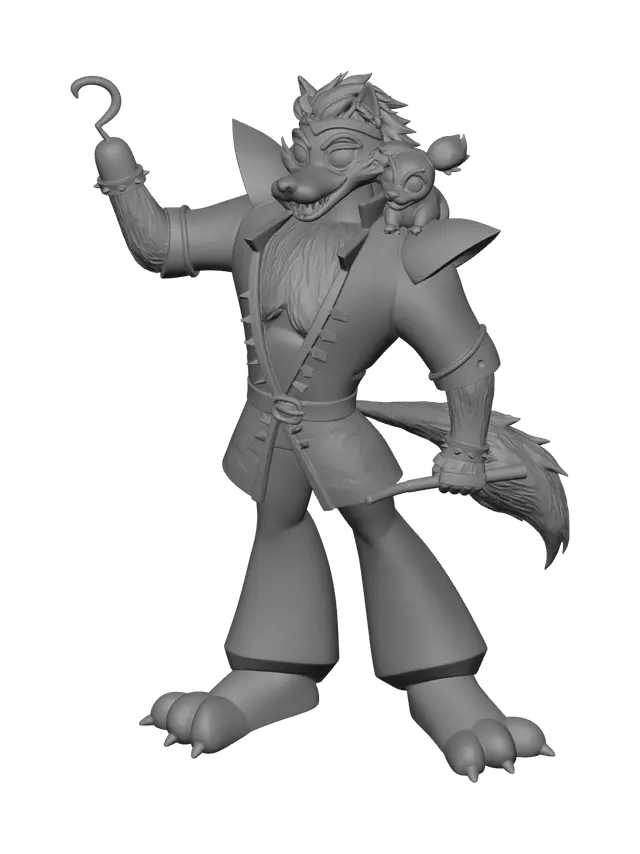 3D model for Realistic Glamrock Foxy