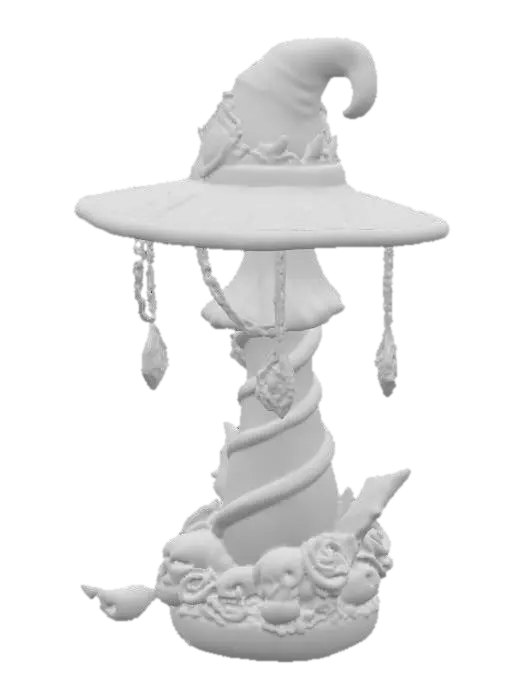 3D model for Enchanted Witch Hat Lamp