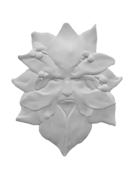 3D model for Green Man Leaf Face