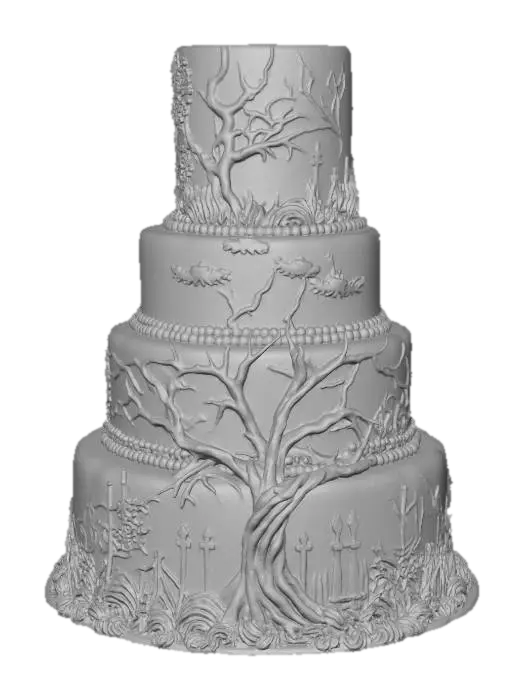 3D model for Halloween Night Cake, #Halloween2025#