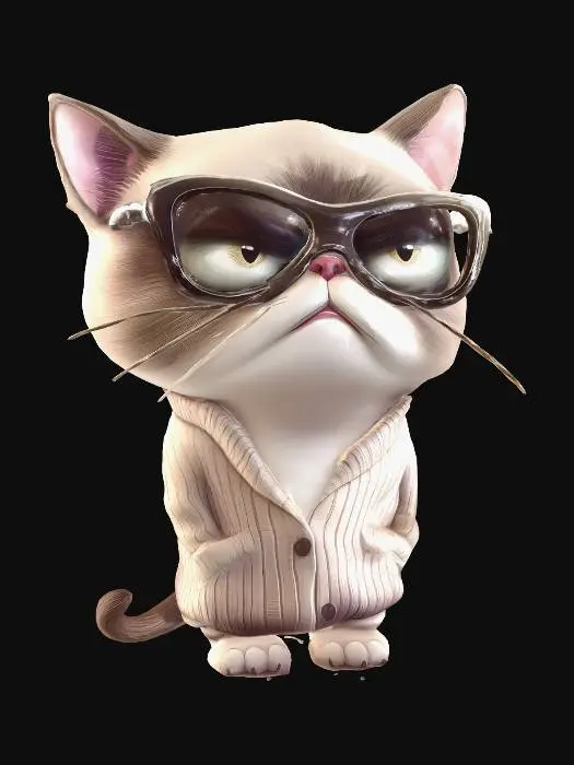 3D model for Cool Cat in Shades