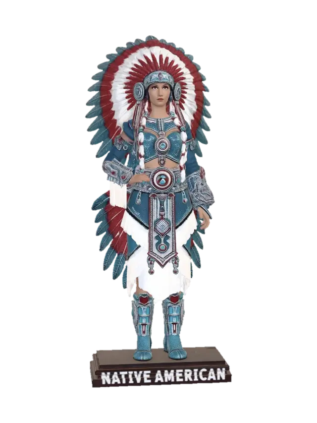 3D model for Blue Beaded Headdress Dancer
