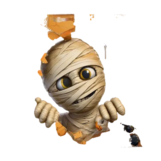 3D model for Mummy Peek-a-Boo, #Halloween2025#