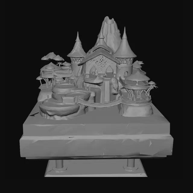 3D model for Tropical Island Meshy Daily