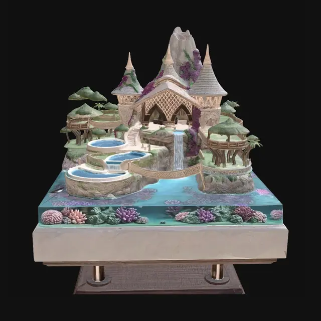 3D model for Tropical Island Meshy Daily