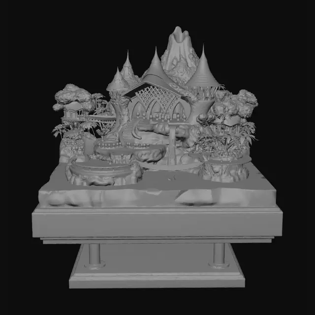 3D model for Castle of Cascading Falls