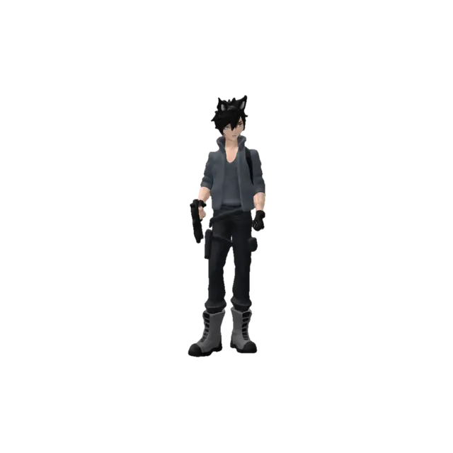 the image should be a anime character with 160cm hight with slim and fit body… - Lightskin 3D model, vytvořený pomocí AI
