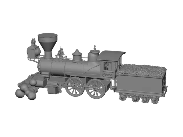 3D model for Realistic Steamlocomotive