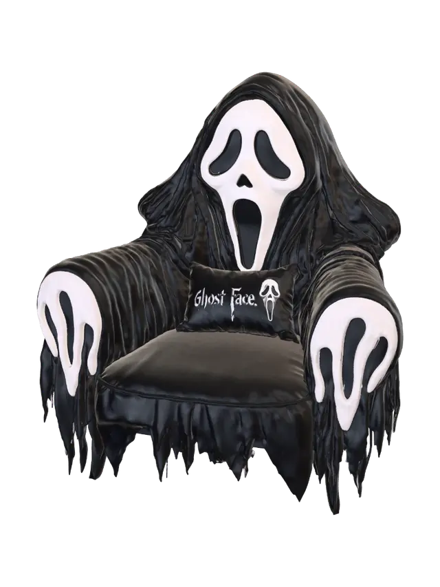 ghost face chair of fun - Masked 3D model, vytvořený pomocí AI