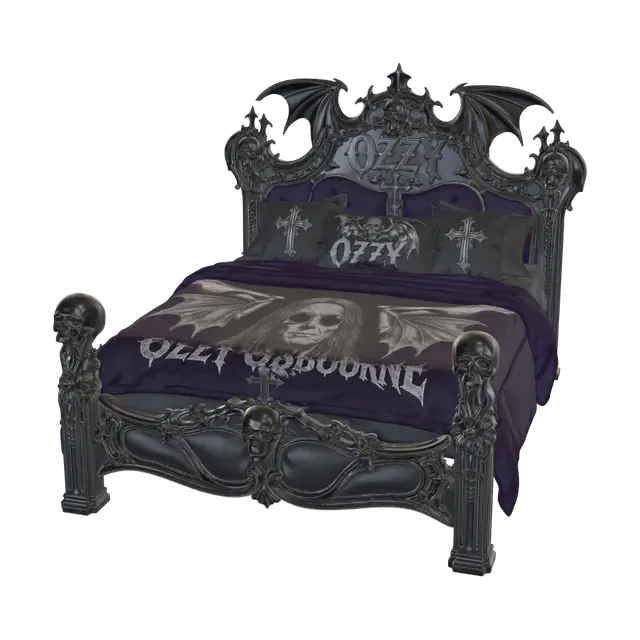 ozzy bed of fun - Engraving 3D model, vytvořený pomocí AI