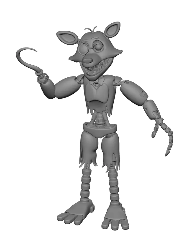 3D model for Realistic Withered Foxy