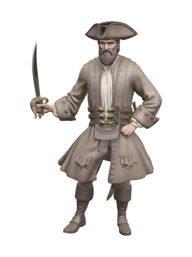 3D model for Blackbeard