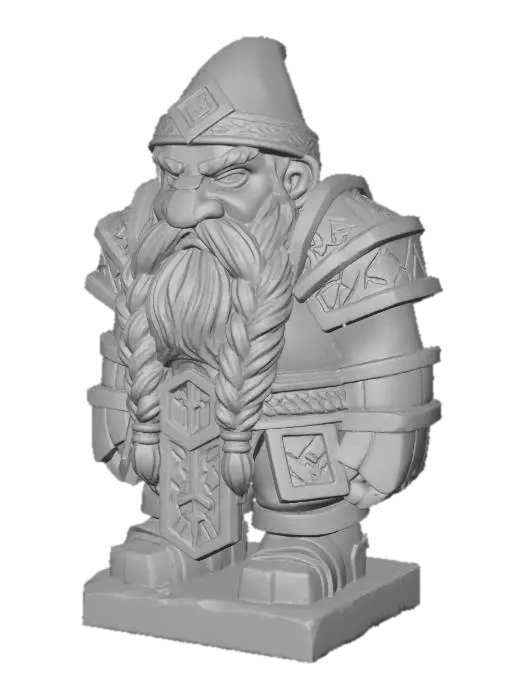 3D model for Stylized dwarf Statue