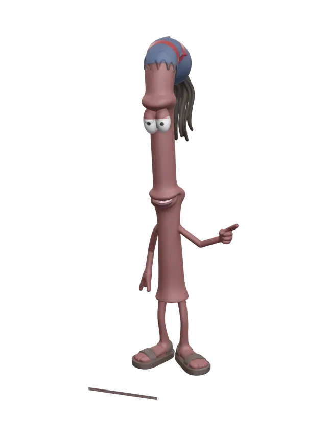 Cinnamon Stick From Apple Jacks 3D model, vytvořený pomocí AI