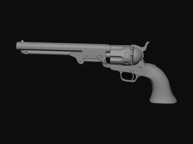 3D model for Colt 1851 Navy Revolver