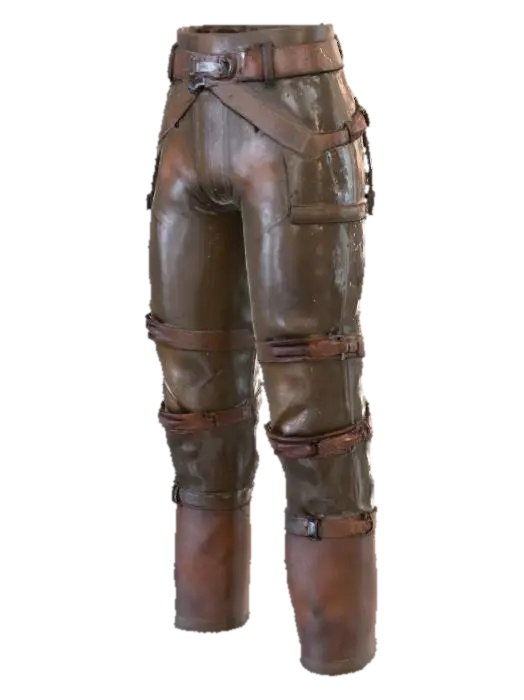 Leather Pants 3D model, vytvořený pomocí AI