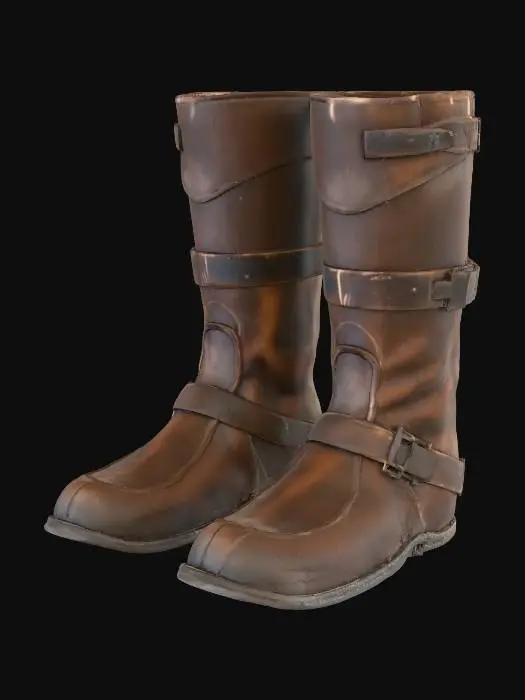 3D model for Leather Boots