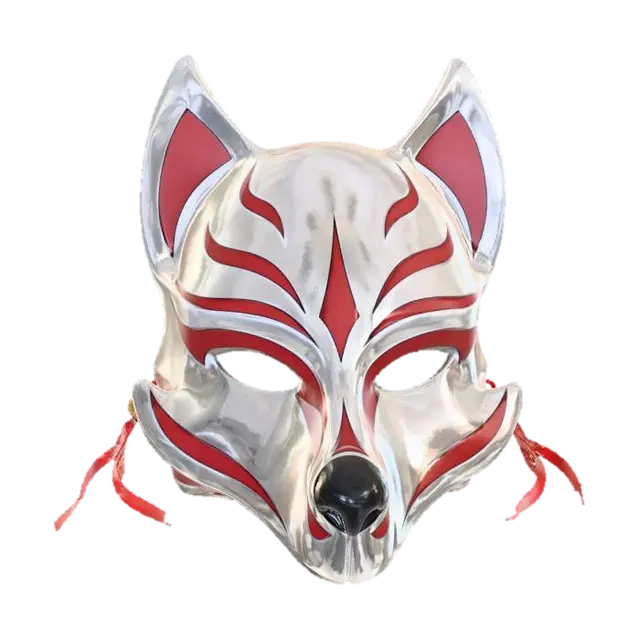 Fox Spirit Mask - Folkart 3D model, vytvořený pomocí AI