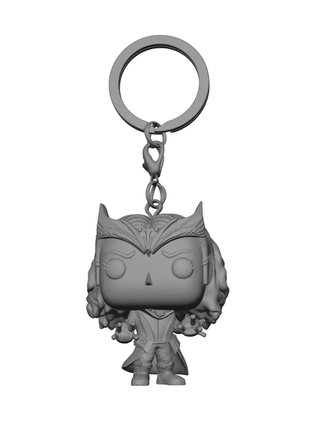 3D model for Scarlet Witch Funko Pop Keychain
