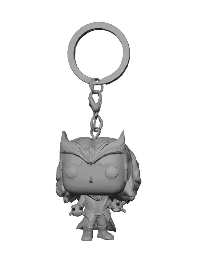 3D model for Scarlet Witch Funko Pop Keychain