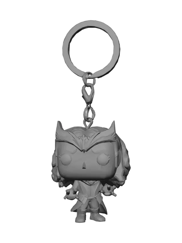 3D model for Scarlet Witch Funko Pop Keychain