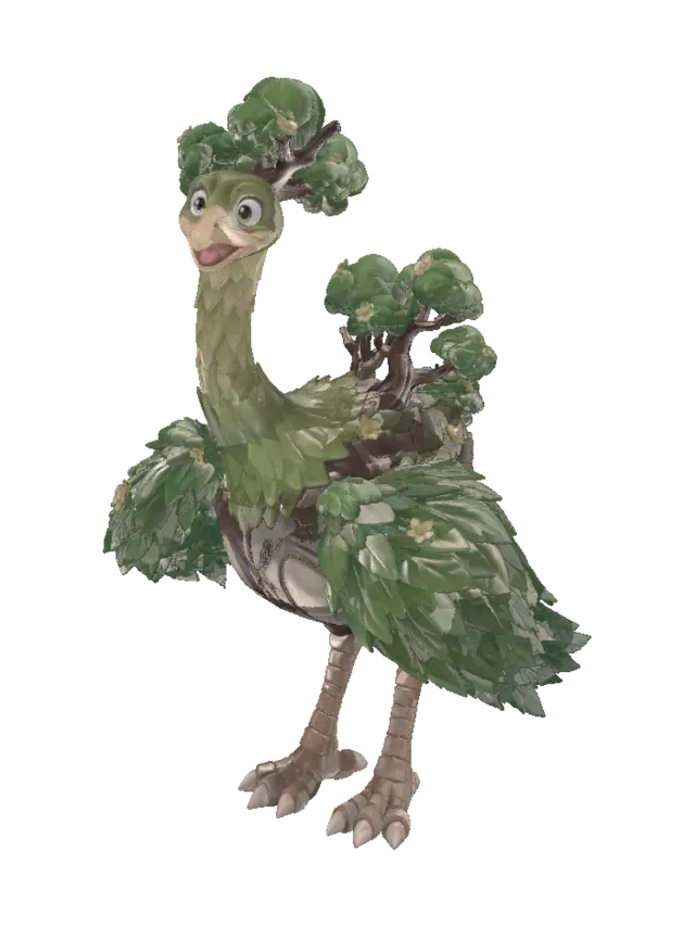 3D model for Forest Plume Ostrich
